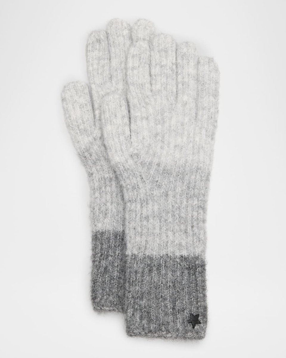 Colorblock Knit Wool-Blend Gloves